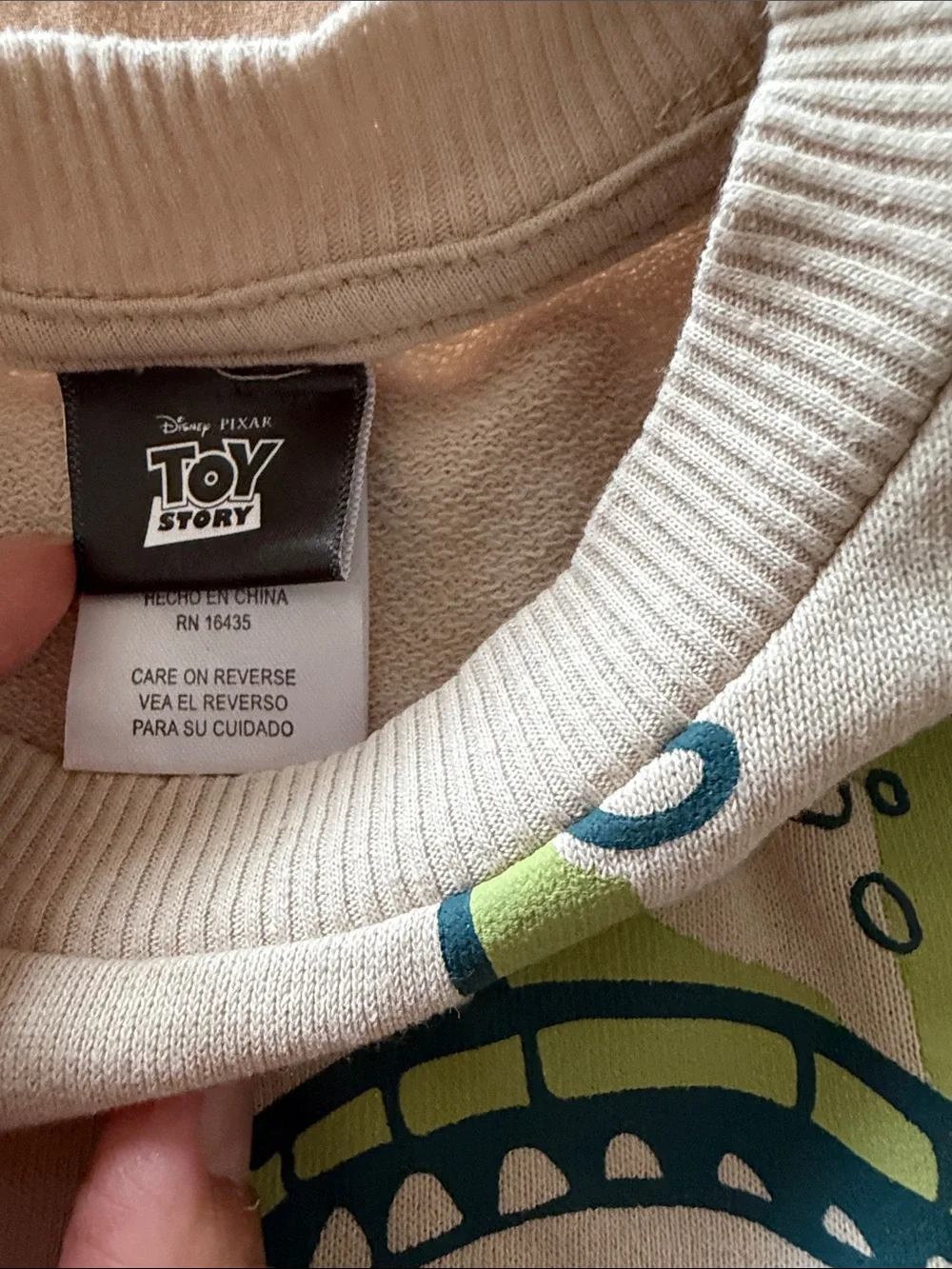 Target Kids Matching Set Toy Story Characters Cream with Green and Blue Accents
